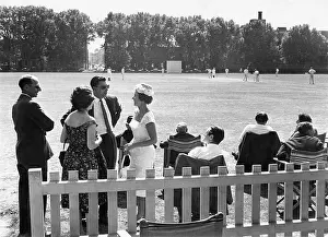 Posh: People at Westminster School cricket ground