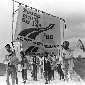 Marchers: Peoples March for Jobs 1983