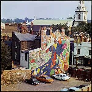 Mattock: People's River Mural, Creek Road, Greenwich, London