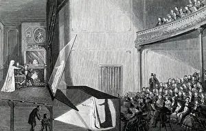 Projecting: Pepper's Ghost. A method of projecting the Ghost