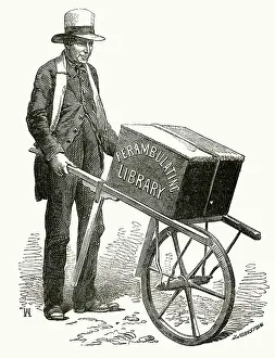 Wheeling: Perambulating library 1857