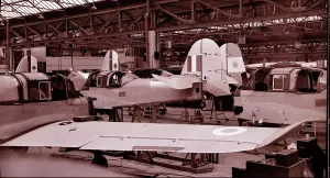 Luton: Percival Prentices on the production line at Percival's