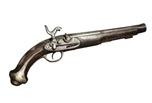 Ripoll: Percussion cap handgun (beginning 19th c.). SPAIN