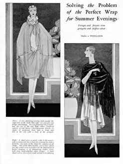 Woollands: The perfect wrap for a summer evening, 1927