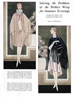 Woollands: The perfect wrap for a summer evening, 1927