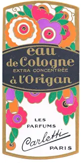 Perfume label, Eau de Cologne a l'Origan