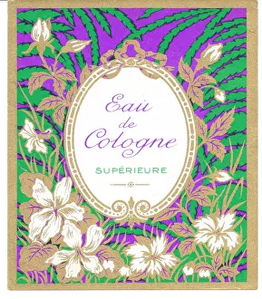 Superieure: Perfume label, Eau de Cologne superieure