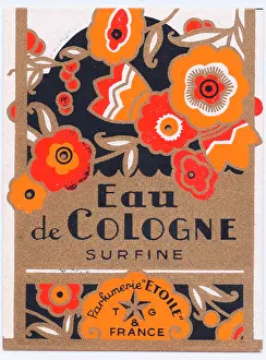 Etoile: Perfume label, Eau de Cologne Surfine