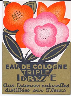 Distilled: Perfume label, Eau de Cologne Triple Idrysse