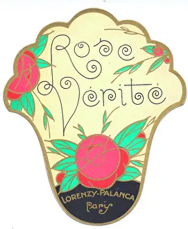 Verite: Perfume label, Rose Verite, Paris