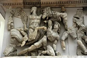 Placard: Pergamon Altar. Detail