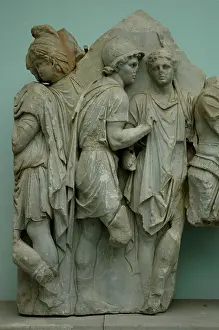 Receive: Pergamon Altar. Telephos Frieze. Telephos receiving weapons