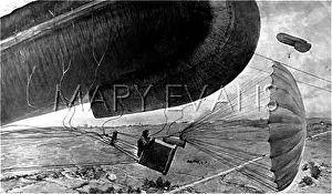 Gust: The perils of kite-balloon work 1916