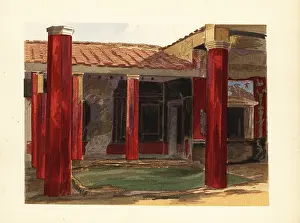 Actaeon: Peristyle colonnade of the House of Sallust, Casa
