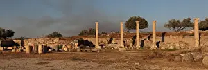 Palaestra: Peristyle courtyard, Umm Qais, Jordan