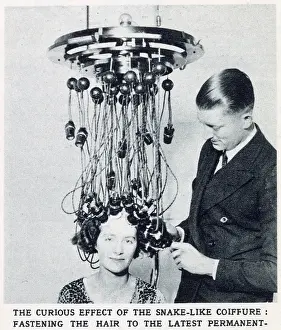 Contraptions: Permanent Hair-Waving Machine 1928