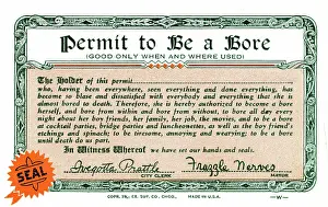 Fake: Permit to Be a Bore