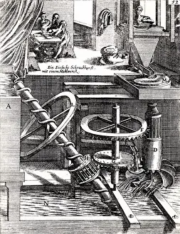 Driven: Perpetual motion: Grinding mill driven by horizontal