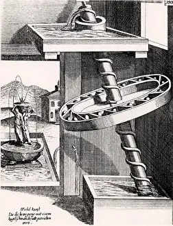 Driven: Perpetual motion: Grindstone driven, via work