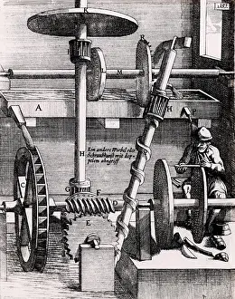 Driven: Perpetual motion: Grindstone driven, via work