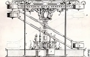 Pumps: Perpetual motion machine described in about 1664