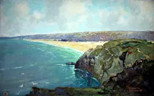 Godwin: Perranporth from Droskyn Point, Cornwall