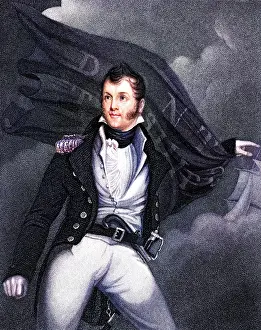PERRY WITH FLAG