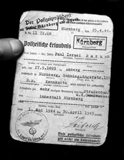 Caretakers: Persecution of Jews in the Third Reich: special pass