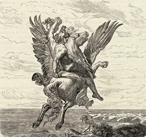Triumphantly: Perseus on Pegasus