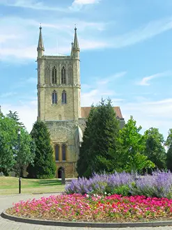Flowerbed: Pershore Abbey, Pershore, Worcestershire