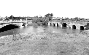 Pershore: Pershore, Old and New Bridge c1960