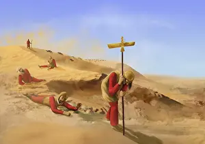 Darius: Persian army expiring in a desert