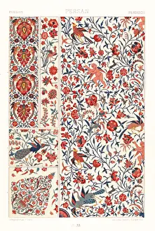 Wall Decor: Persian art: printed linen