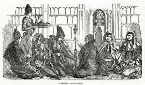 Hookah: Persian coffee house 1856