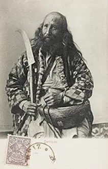 Seekers: Persian Dervish with sword and begging bowl