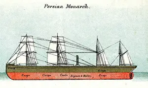 Masts: Persian Monarch, cargo ship