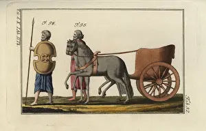 Spalart: Persian with spear and shield, and a Persian chariot