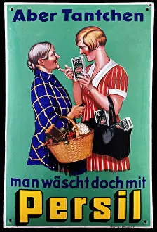 Signboard: Persil, advertising, circa 1927