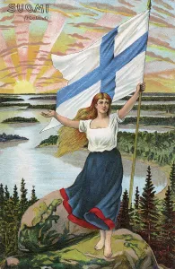 Fjords: The Personification of Finland (Suomi)