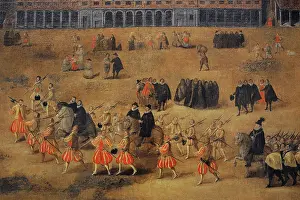 Halberd: Perspective of the Main Square (Plaza Mayor), Madrid