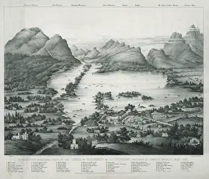 C1851: Perspective panoramic view of the lakes of Killarney