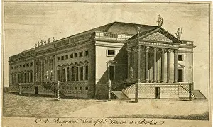 Rectangular: A perspective view of the Theatre at Berlin