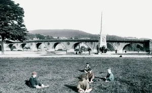Tayside: Perth, Bridge and Monument 1899