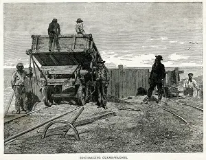 Chincha: Peru - Guano - Wagons - 19th century