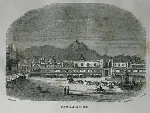 Transporte: Peru. Lima. Main Square
