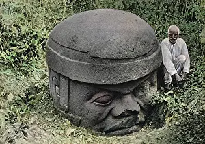 Titicaca: PERU/MASSIVE OLMEC HEAD