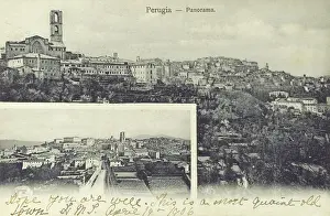 Perugia: Perugia, Italy - Two panoramic views