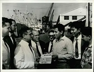 Rearmament: Peruvian students at Port of Recife, Brazil