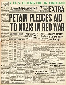 Dentz: Petain pledges to aid Germany in Russia