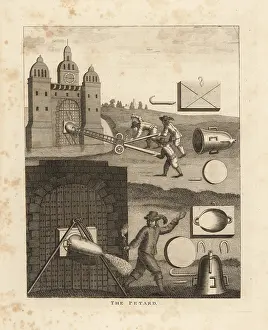 Petard: The petard, a medieval explosive device